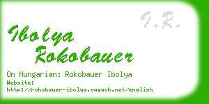 ibolya rokobauer business card
